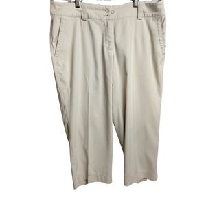 Nike‎ Golf Tour Performance Dri Fit Light Brown Capri Pants Women's Size 12